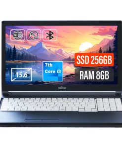 富士通 ノートパソコン Windows11 Fujitsu Lifebook A577 / 747 整備済 第7世代 Core i3 メモリ8GB SSD256GB 秒速起動 高性能ノートパソコン テンキー 15.6型 HDMI DVD Bluetooth 無線LAN WiFi Ms Office 2019 (256. GB)