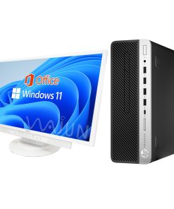【整備済み品】エイチピー デスクトップPC 600G1 / 22型液晶セット / Win 11 Pro/MS Office H&B 2019 / Celeron G1820 / wajunのWIFI/Bluetooth/DVD-RW / 4GB / 128GB SSD